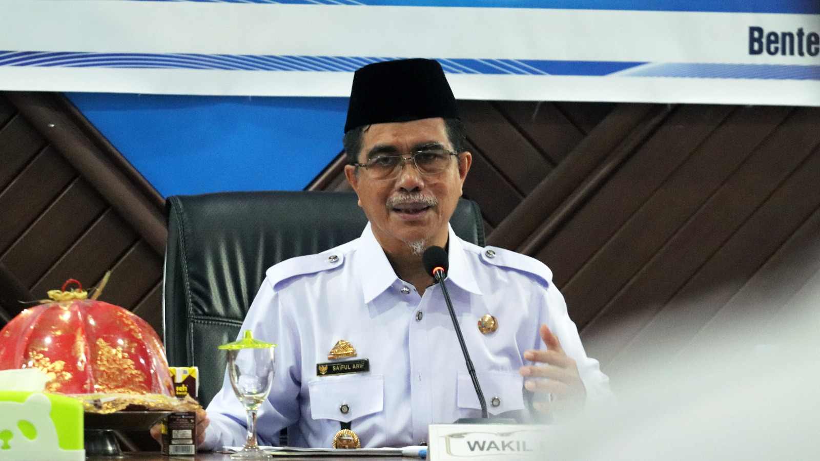 Saiful Arif Buka Rapat Pleno TPAKD 2023. (Dok.Ist)