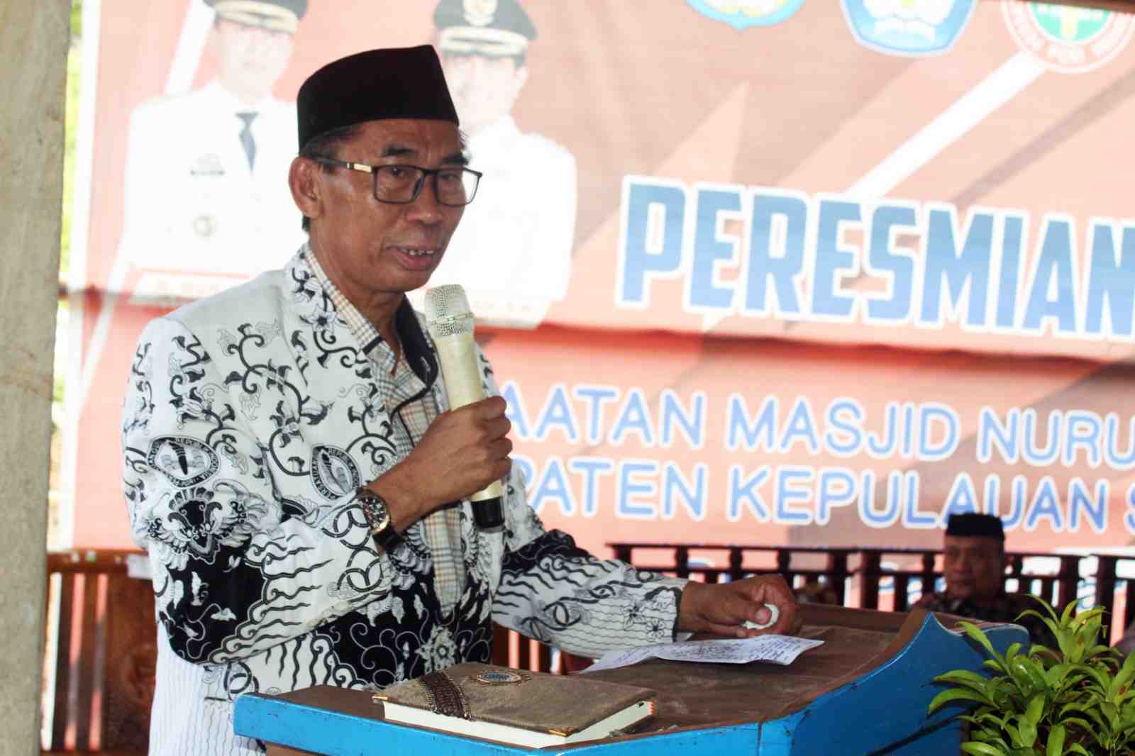 Wabup Saiful Arif Resmikan Mesjid PGRI Selayar. (Dok.Ist)