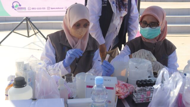 Dinkes Selayar-BPOM Makassar Inspeksi Kebersihan dan Keamanan Makanan Takjil.
