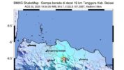 Gempa Bumi Tektonik M 4,9 Guncang Karawang, Getaran Terasa hingga Jakarta dan Banten